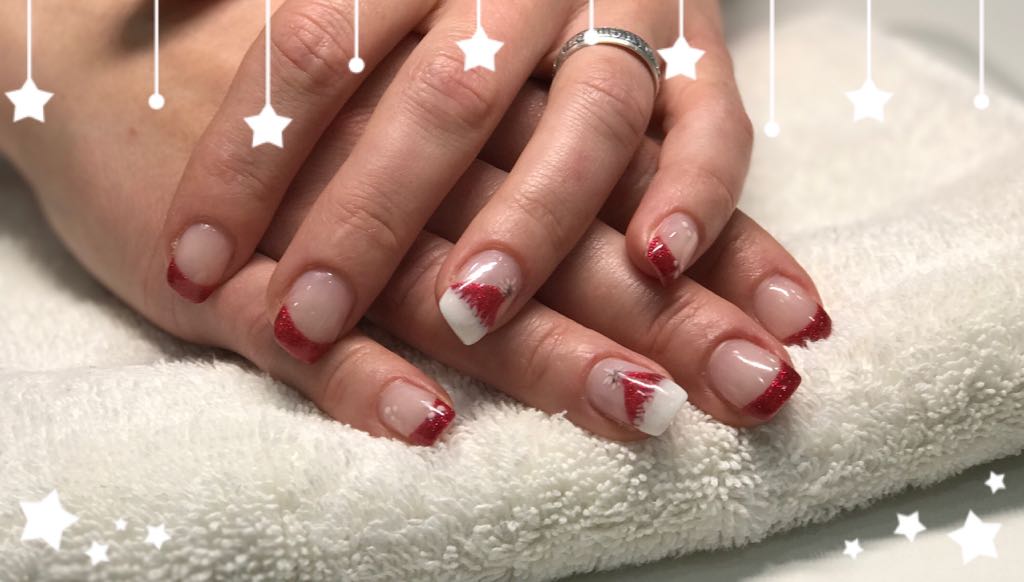 nageldesign_rotesptize_mit_glitzer